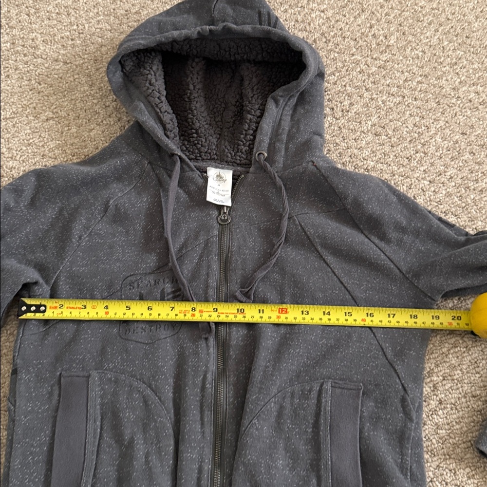 Star Wars Womens Charcoal Full-Zip Fleece Hoodie - Picture 5 of 8
